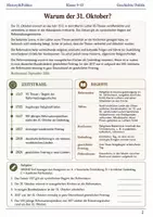 Vorschau - Arbeitsblätter - Reformationstag Arbeitsblatt Klasse 9–10 - Seite 1