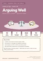 Vorschau - Arbeitsblätter - Arguing Well — Englisch E-Phase, Einheit 08 Streiten, ohne zu verletzen — Sprache im Konflikt - Deckblatt