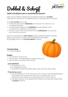Voorbeeld - Dobbel & Schrijf - Herfst - Pompoen - Pagina 1
