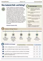 Vorschau - Arbeitsblätter - Buß- und Bettag Sachsen Arbeitsblatt Klasse 9–10 - Seite 1