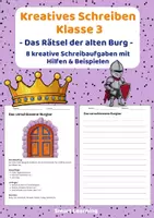 Vorschau - Stundenentwürfe - XL Materialpaket Kreatives Schreiben Klasse 3 Geheimnisse - 10 Materialien - Seite 1