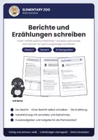 Vorschau - Arbeitsblätter - Deutsch Klasse 4: Berichte und Erzählungen schreiben – Aufsatztraining - Deckblatt