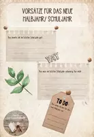 Vorschau - Arbeitsblätter - Vorsätze für das neue Halbjahr/ Schuljahr - Deckblatt