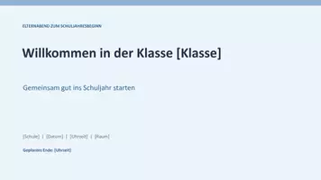 Vorschau - Präsentationen/Tafelbilder - Elternabend zu Schuljahresbeginn – Ablaufplan, Präsentation, Elternbrief & Vorlagen | Komplettpaket für Lehrkräfte - Seite 2