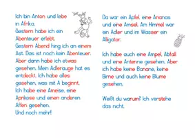 Vorschau - Arbeitsblätter - Leseheft Lesehausaufgabe A Druckschrift Wochenplan Buchstabe - Seite 2