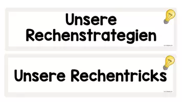 Vorschau - Poster - Plakate Rechenstrategien Klasse 2 - Seite 1
