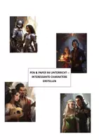 Vorschau - Stundenentwürfe - Fantasieerzählung: Interessante Figuren erschaffen - Deckblatt