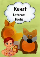 Vorschau - Mal- und Bastelvorlagen - Laterne Fuchs - Deckblatt