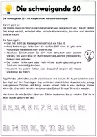 Vorschau - Spiele - Die schweigende 20 - kreatives Spiel für Vertretung KOSTENLOS! - Seite 1