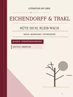 Vorschau - Arbeitsblätter - Literatur um 1800: Eichendorff & Trakl – Hüte dich, bleib wach | Klausur + EWH - Deckblatt