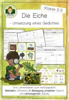 Vorschau - Unterrichtsreihen - Die Eiche: Herbstgedicht fächerübergreifend umsetzen (Deutsch, Musik & Sport, Grundschule Klasse 2–3) - Seite 1