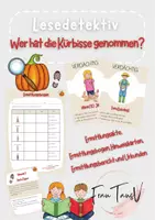 Vorschau - Arbeitsblätter - Materialpaket Lesedetektive Herbst - Seite 1