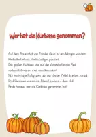 Vorschau - Spiele - Lesedetektiv: Wer hat die Kürbisse genommen?, Lesespiel Herbst - Seite 3
