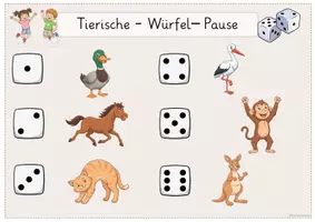 Vorschau - Spiele - Tierische-Würfel-Pause - Bewegung im Klassenzimmer - Seite 2