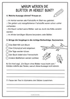 Vorschau - Arbeitsblätter - Herbst Lesetexte & Textverständnis Aufgaben - Seite 3