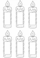 Vorschau - Arbeitsblätter - Geburtstagskerzen zum ausmalen - Deckblatt