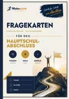 Vorschau - Aufgabenkarten - Fragekarten Deutsch – 90 Lernkarten zum Hauptschulabschluss | Klasse 9 BW | Meilenschritt - Deckblatt