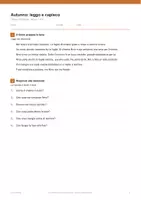 anteprima - Esercizi - 🍂 Autunno: leggo e capisco, 4 letture con soluzioni - Pagina 1