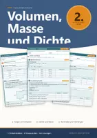 Vorschau - Arbeitsblätter - Volumen Masse Dichte Fachrechnen Berufsschule 2. Ausbildungsjahr Arbeitsblätter - Seite 1
