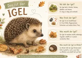 Vorschau - Arbeitsblätter - Projekt Igel – fertige Projektwoche für Kita & Kindergarten | Sachwissen, Spiele & Basteln - Seite 2
