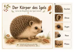 Vorschau - Arbeitsblätter - Projekt Igel – fertige Projektwoche für Kita & Kindergarten | Sachwissen, Spiele & Basteln - Seite 3