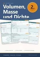 Vorschau - Arbeitsblätter - Volumen Masse Dichte Fachrechnen Berufsschule 2. Ausbildungsjahr Arbeitsblätter - Deckblatt