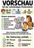 Vorschau - Arbeitsblätter - Förderung für Kinder von 5–7 Jahren - Deckblatt