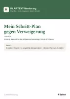 Vorschau - Arbeitsblätter - Mein Schritt-Plan gegen Verweigerung (A4) - Deckblatt