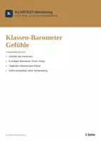 Vorschau - Fördermaterial/Inklusion - Klassen-Barometer Gefühle: Gratis Freebie - Deckblatt