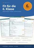 Vorschau - Arbeitsblätter - Fit für die 6. Klasse Englisch Wiederholungsheft - Seite 1