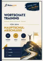 Vorschau - Arbeitsblätter - Wortschatz-Training Deutsch – treffender Ausdruck zum HSA | Klasse 9 BW | Meilenschritt - Deckblatt