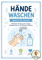 Vorschau - Arbeitsblätter - Hände waschen_Bildkarten - Deckblatt