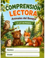 Vista previa - Hojas de trabajo - Comprensión Lectora: Animales del Bosque (PDF Imprimible) - Portada