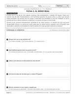 Vista previa - Hojas de trabajo - Comprensión Lectora: Animales del Bosque (PDF Imprimible) - página 1