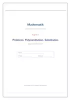 Vorschau - Arbeitsblätter - Polynomdivision & Linearfaktor – Skript mit Lösungen Klasse 10–12 - Seite 1