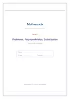 Vorschau - Arbeitsblätter - Polynomdivision & Linearfaktor – Skript mit Lösungen Klasse 10–12 - Seite 2