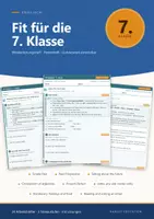Vorschau - Arbeitsblätter - Fit für die 7. Klasse Englisch Wiederholungsheft - Deckblatt