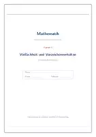 Vorschau - Arbeitsblätter - Kapitel 4 Vielfachheit Skript+Aufgaben - Seite 1