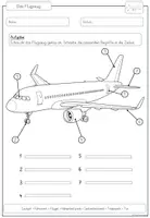 Vorschau - Arbeitsblätter - Das Flugzeug – Bestandteile beschriften | Sachunterricht Klasse 3/4 - Seite 2