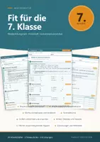 Vorschau - Arbeitsblätter - Fit für die 7. Klasse Mathematik Wiederholungsheft - Deckblatt