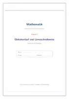 Vorschau - Arbeitsblätter - Kapitel 6 Globalverlauf Skript+Aufgaben - Seite 1