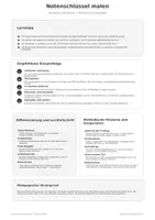 Vorschau - Arbeitsblätter - Notenschlüssel malen und nachspuren - Seite 1