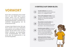 Vorschau - Stationenlernen - Bewegungslandschaften: 100 Stationskarten für Kinderturnen & Sportunterricht (Paket 2) - Seite 3