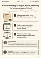 Vorschau - Arbeitsblätter - Reformationstag Arbeitsheft Klasse 9–10 - Deckblatt