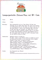 Vorschau - Arbeitsblätter - Zuhause & Haus: Lesespurgeschichte mit QR-Code (Leseverstehen) - Deutsch - Kl. 2/3 - Seite 1