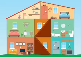 Vorschau - Arbeitsblätter - Zuhause & Haus: Lesespurgeschichte mit QR-Code (Leseverstehen) - Deutsch - Kl. 2/3 - Seite 2