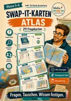 Vorschau - Spiele - Swap-it-Kartenspiel: Atlas – bewegtes Klassenspiel für GeWi 5/6 | Farbe & S/W | Duplex- und manueller Druck - Deckblatt