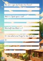 Vorschau - Unterrichtsreihen - Sommer - Abschreibübung "Ferien zu Hause" in 4 Schul - Druckschriften und in 2 Schwierigkeitsstufen (D-A-CH) - Seite 3