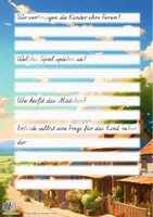 Vorschau - Unterrichtsreihen - Sommer - Abschreibübung "Ferien zu Hause" in Schulausgangsschrift und in 2 Schwierigkeitsstufen - Seite 2