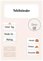 Vorschau - Präsentationen/Tafelbilder - Tafelkalender - Deckblatt